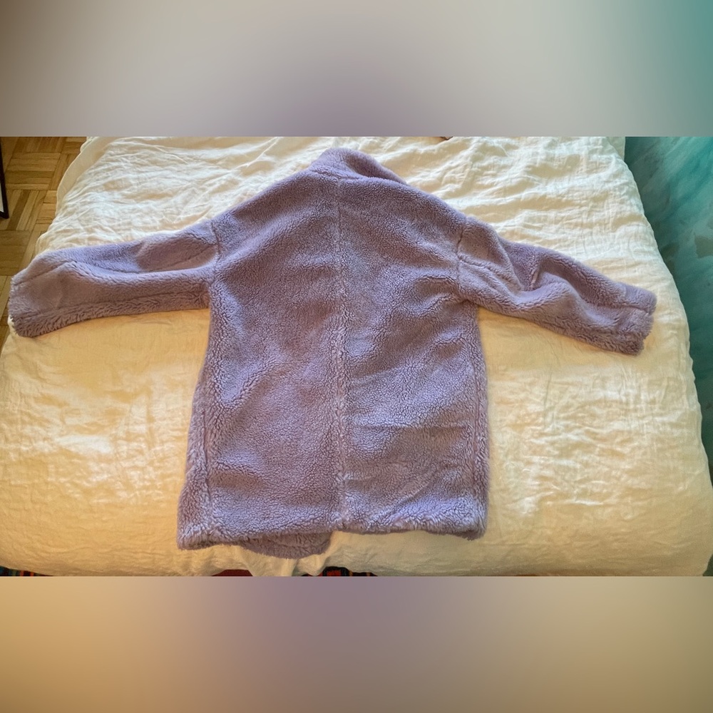 Lavender teddy coat - Picture 3 of 4